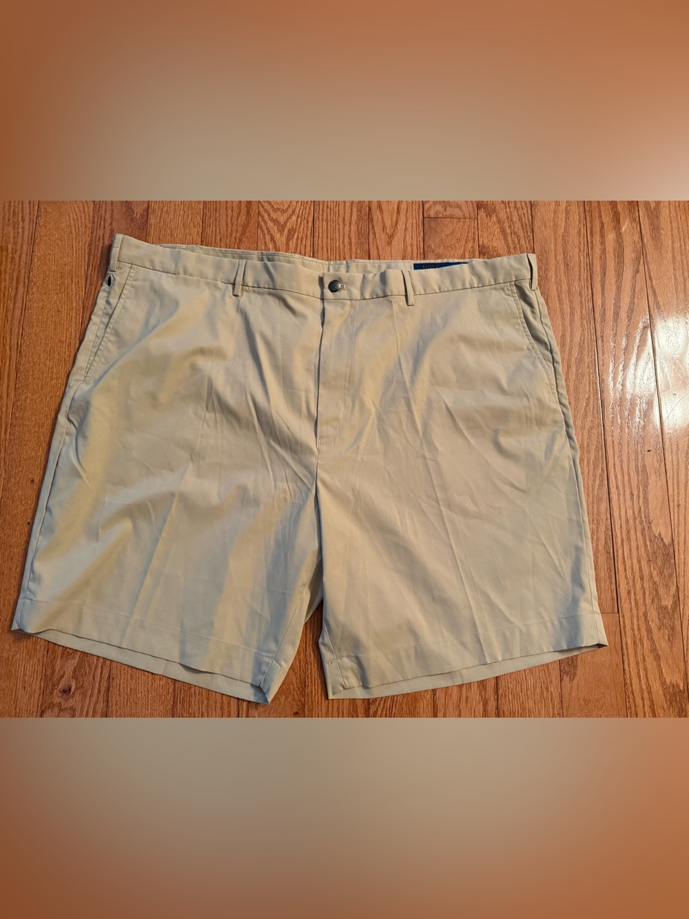 NWOT Polo Ralph Lauren Performance Chino Shorts Mens 48B Khaki 9" inseam